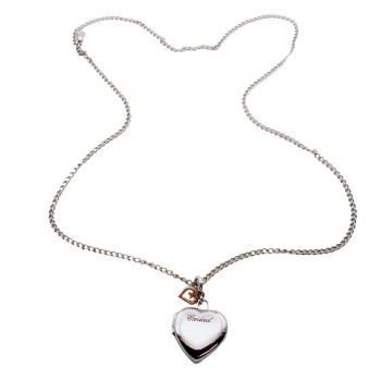 Silver & 9ct Gold Clogau Locket with Chain